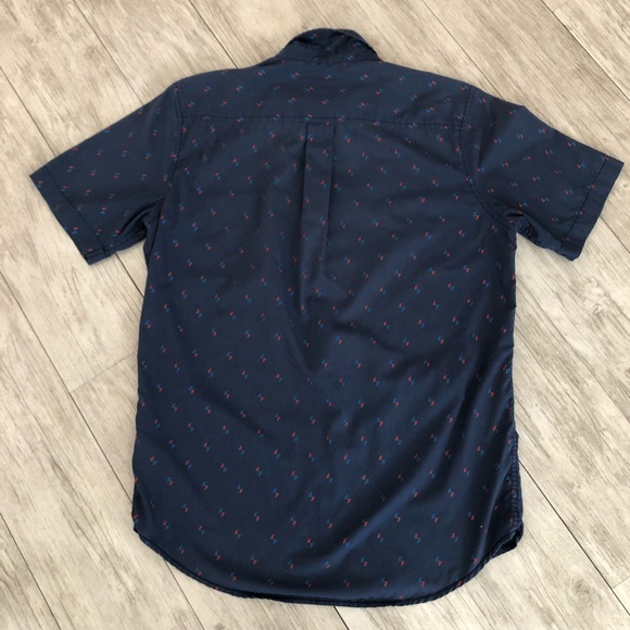 Quicksilver Mens button navy blue shirt - Picture 6 of 6